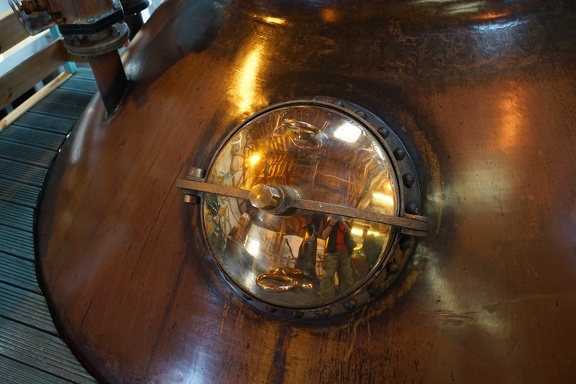 Self portrait in a whisky still
